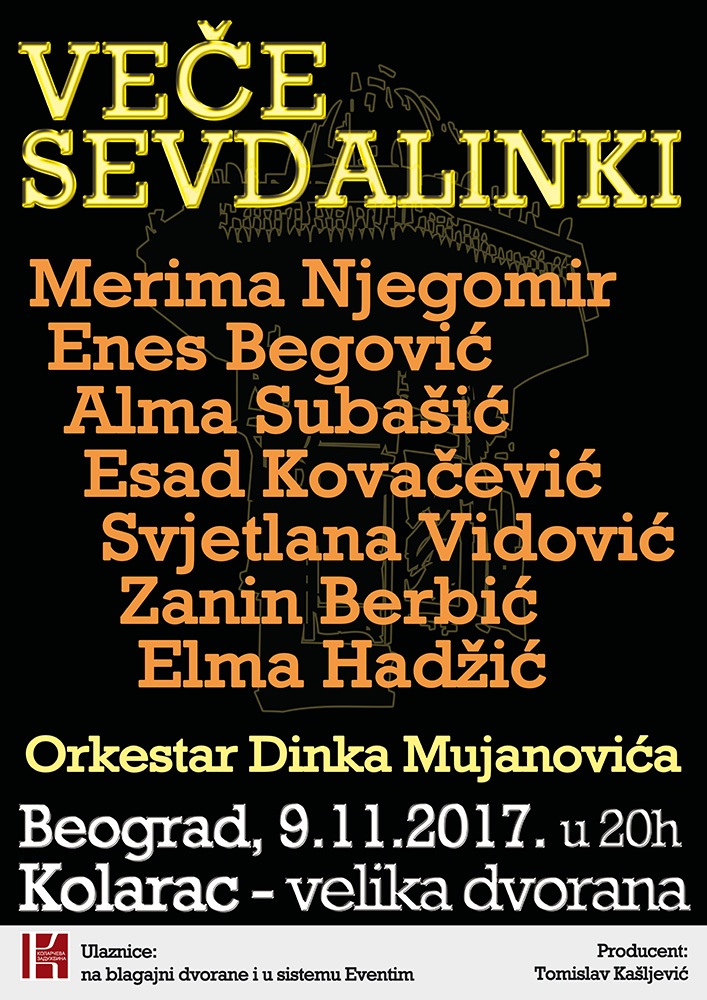 VEČE SEVDALINKI NA KOLARCU! Merima Njegomir: Dođite da pevamo zajedno! 2 Vece sevdalinki novembar 2017