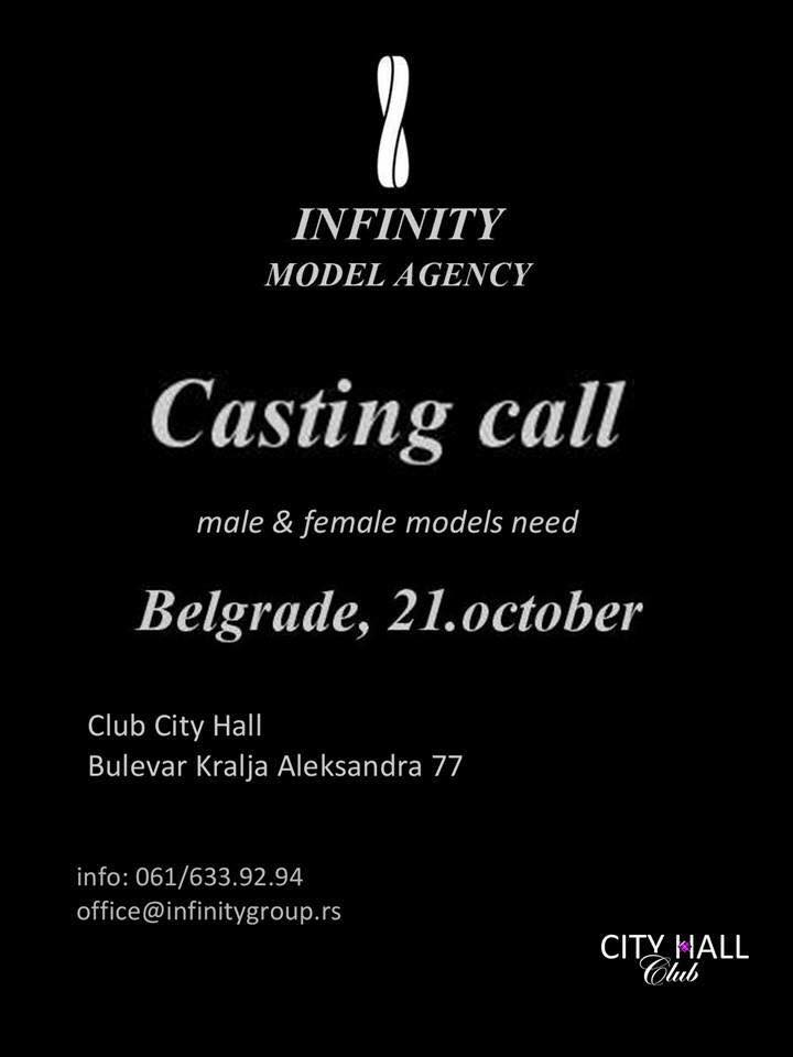 Poslednji poziv na kasting za modele INFINITY MODELSA 2 infinity