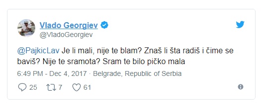 GEORGIEV "OPLEO" PO PAJKIĆU: Mali, znaš li čime se baviš, kako te nije sramota?! 1 vlado1