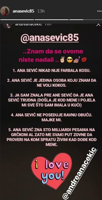BAŠ JE NEVALJALA: Andreana Čekić otkrila najveće tajne Ane Sević! 1 ana12
