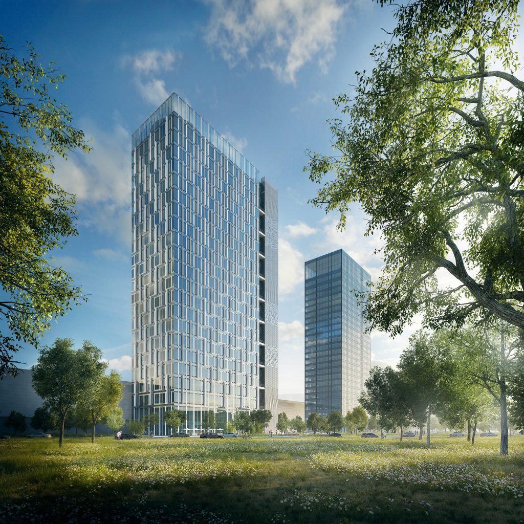 NOVI POSLOVNI OBJEKAT A+KLASE NA NOVOM BEOGRADU: Položen kamen temeljac za Ušće Tower Two 1 Usce Tower Two Facade