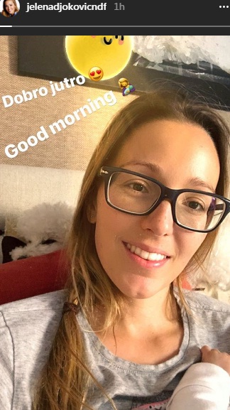 JUTARNJA BEZ ŠMINKE: Jelena Đoković objavila fotku s Tarom u naručju! 1 jelena djokovic