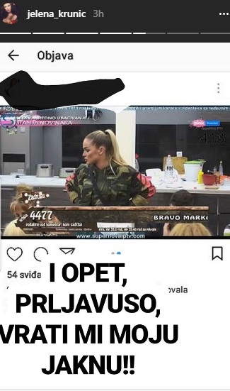 PRLJAVUŠO, VRATI MI MOJE STVARI: Jelena Krunić "oplela" po Teodori Džehverović! 2 jelena2