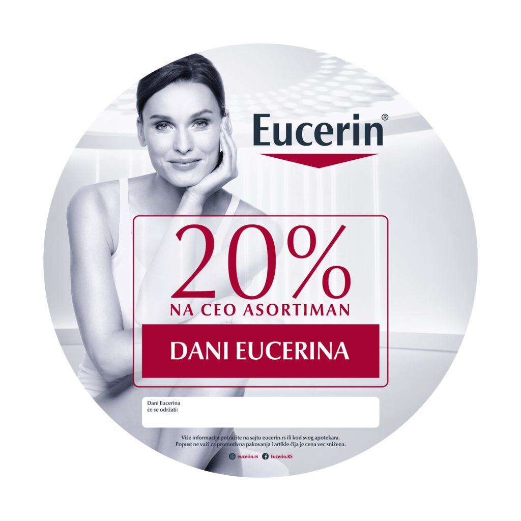 EUCERIN DANI SU VAŠI DANI: Tokom aprila 20 odsto popusta na Eucerin preparate! 1 Eucerin Dani Eucerina 0703