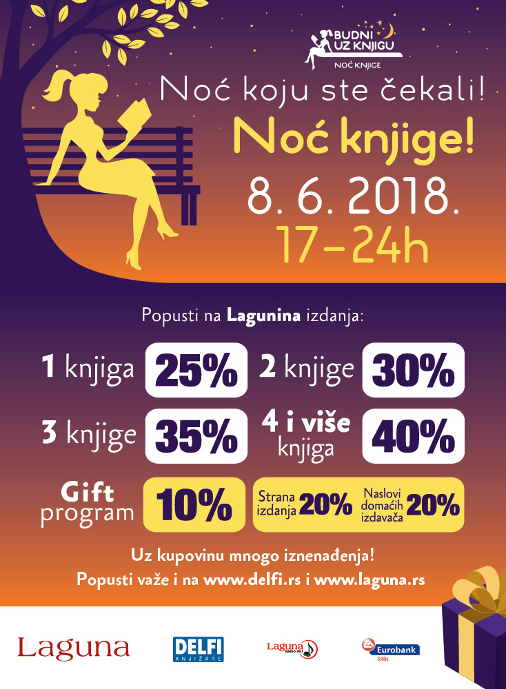 Noć knjige - 8. juna od 17 sati do ponoći! 1 PLAKAT