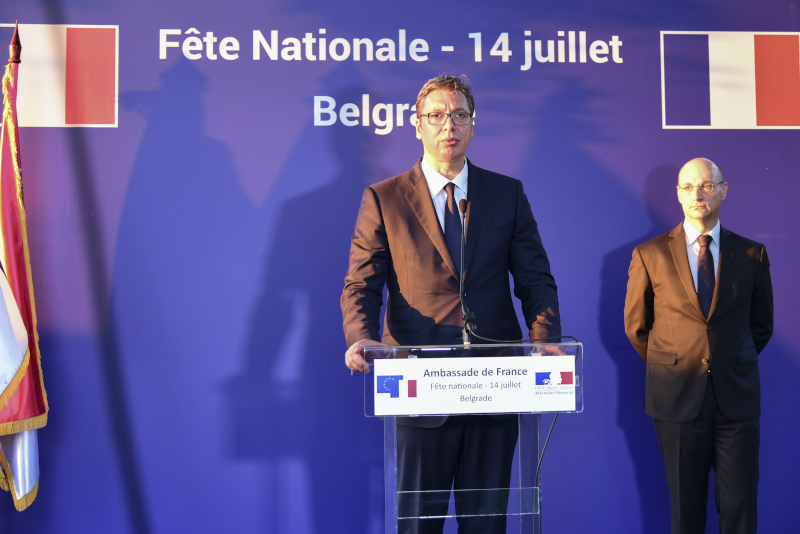 DAN PADA BASTILJE OBELEŽEN U BEOGRADU! Aleksandar Vučić: Srbija računa na Francusku 2 France 39