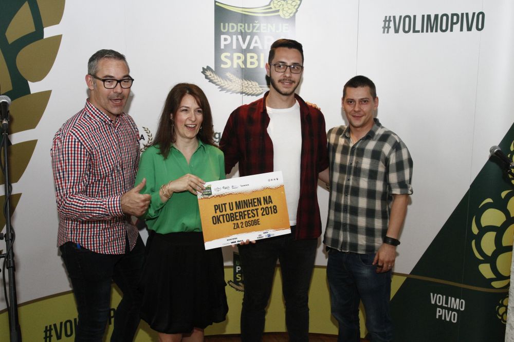 Proglašeni pobednici konkursa "Vodimo te na Oktoberfest" - Minhen, Novi Sad, Beograd 1 Mihajlo Vuksanovicdobitnik glavne nagrade