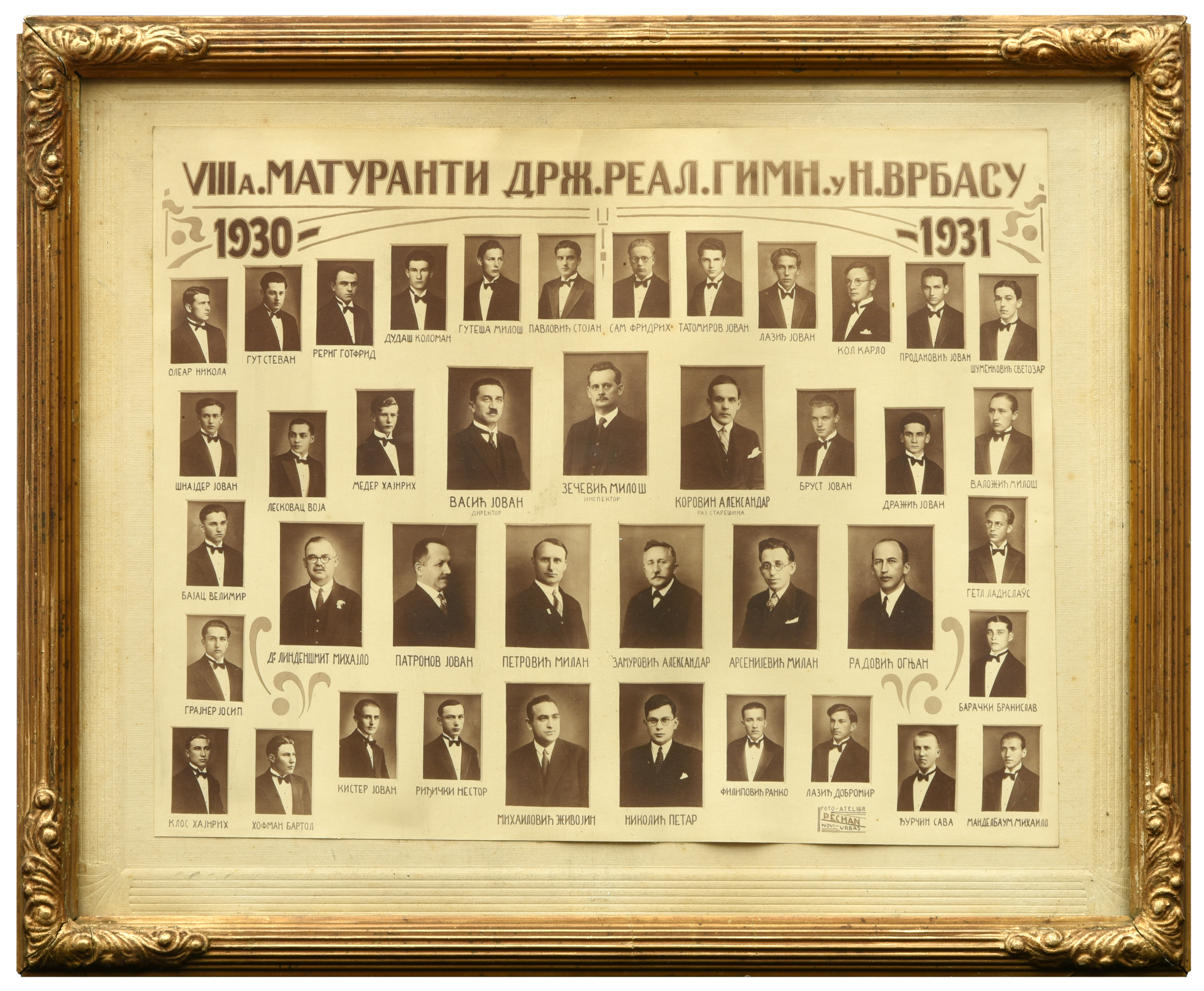 Maturanti Novi Vrbas 1930 31.