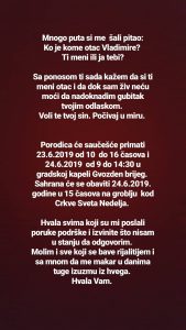 DOK SAM ŽIV NEĆU MOĆI DA NADOKNADIM GUBITAK: Preminuo otac Vladimira Tomovića! 1 Vladimir Tomović