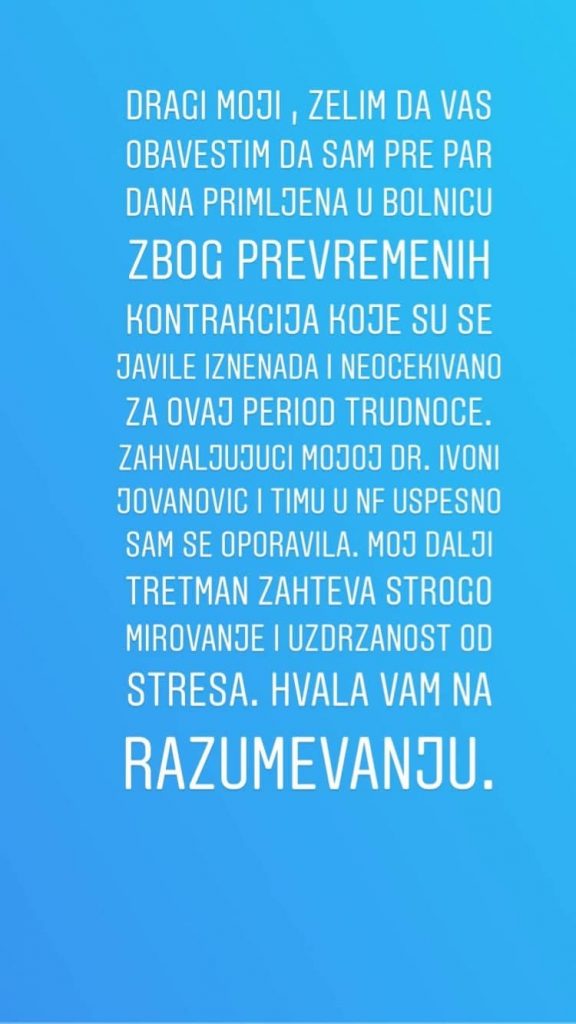 PROBLEMI PRED KRAJ TRUDNOĆE: Sandra Obradović završila u bolnici! 1 69835359 468600010649784 5909962436240211968 n
