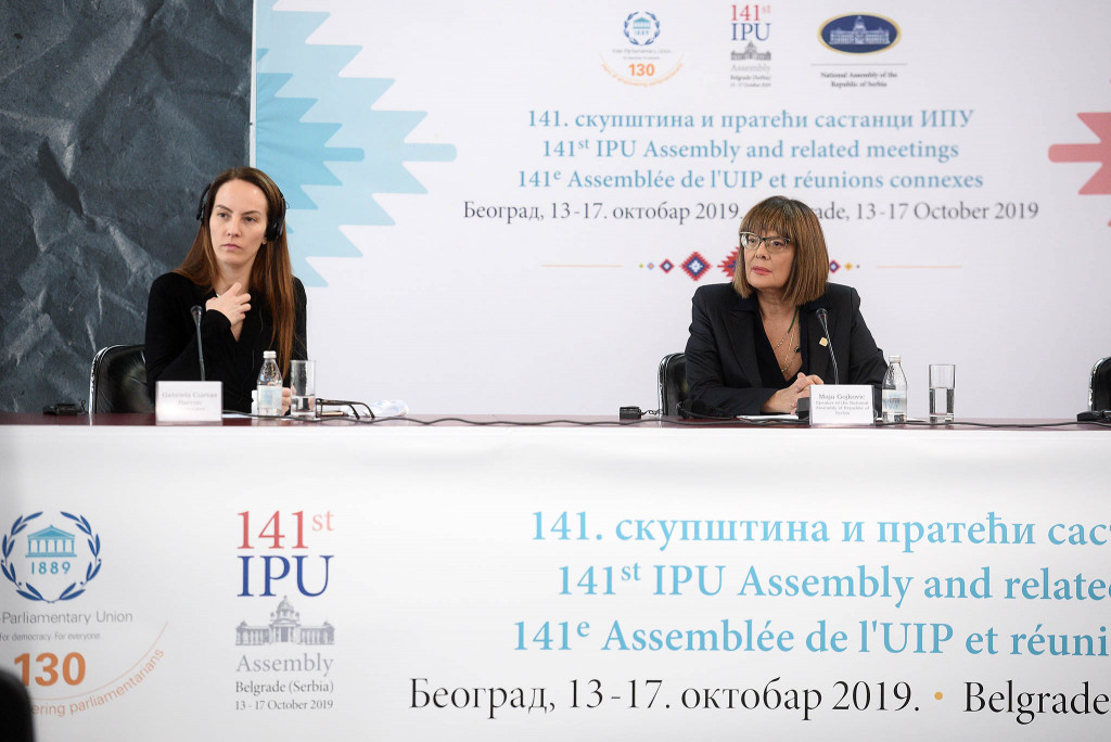 Pres konferencija IPU Beograd: Saradnja i dijalog kao vodilje predstojećeg zasedanja 3 IPU Press 13.10 29
