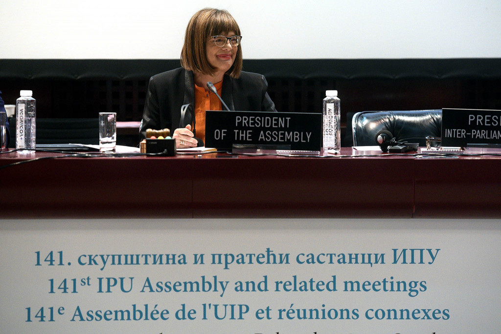 IPU predsedavanje Maja Gojkovic 14.10 14