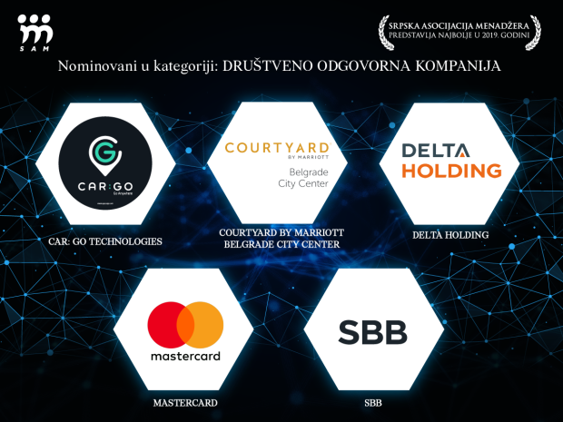 POZNATI FINALISTI PRESTIŽNE "SAM GODIŠNJE NAGRADE 2019": Dobitnici nagrada biće proglašeni 11. decembra 4 sam drustveno odgovorna kompanija 2019