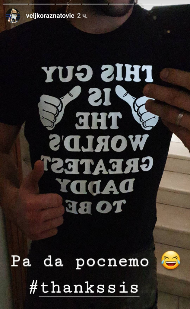 BIĆE NAJBOLJI OTAC NA SVETU: Anđela Ražnatović poklonila bratu Veljku majicu sa jasnom porukom (FOTO) 1 Veljko Raznatovic