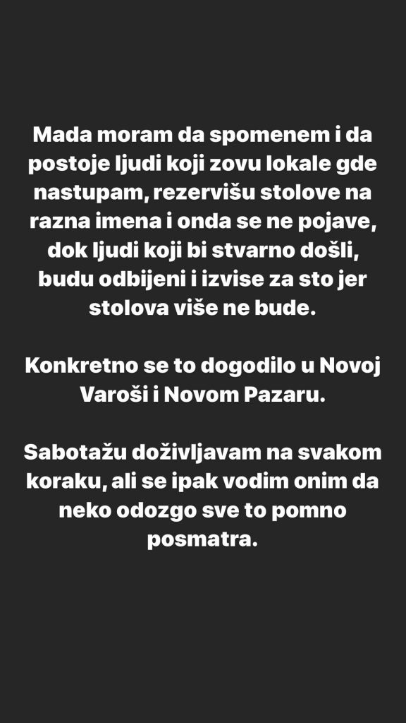 DOŽIVLJAVA SABOTAŽU: Sloba se oglasio na Instagramu! (FOTO) 1 InstaStories B7dz7C4B sA