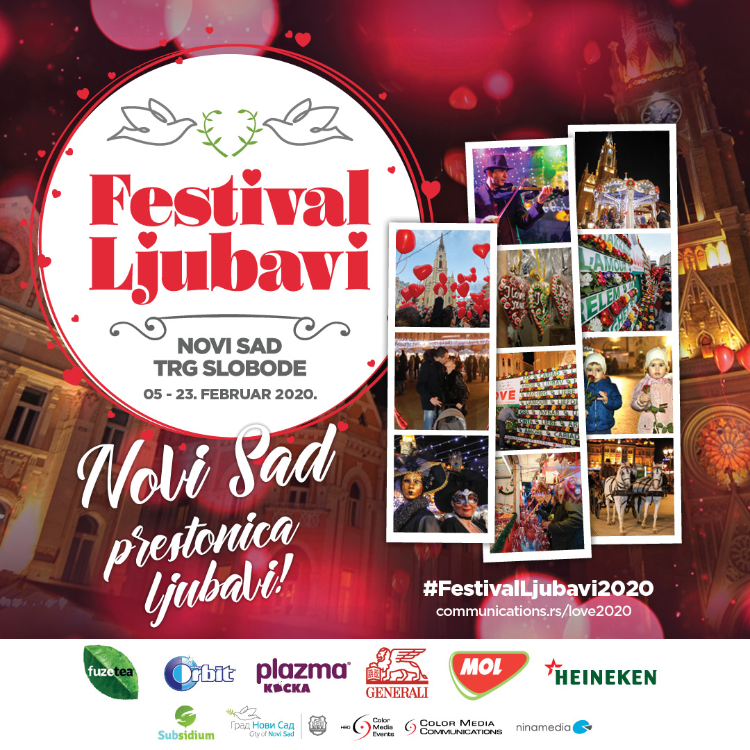 Danas počinje "Festival ljubavi" na Trgu slobode u Novom Sadu 1 FestivalLjubavi2020 insta