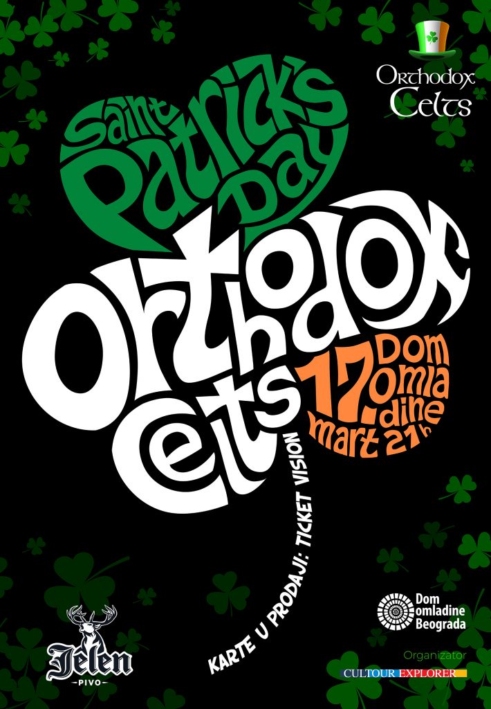 TRADICIJA SE NASTAVLJA: Orthodox Celts proslavlja Dan Svetog Patrika 17. marta u Domu omladine 1 KELTI STPD 2020