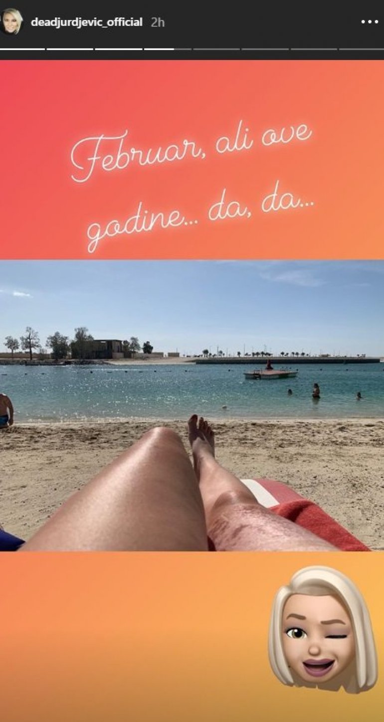 ZASLUŽENI ODMOR U ABU DABIJU: Dea Đurđević objavila fotografiju sa plaže 1 dea insta