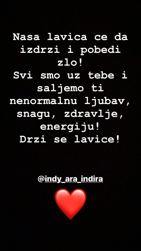 DRŽI SE LAVICE: Katarina Grujić uputila podršku koleginici Indiri Aradinović! (FOTO) 1 InstaStories B kDx7YJRHQ