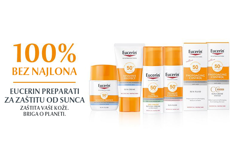 EUCERIN PREPARATI ZA ZAŠTITU OD SUNCA: Štite vašu kožu, čuvaju našu planetu 8 Eucerin preparati za zastitu od sunca bez najlona