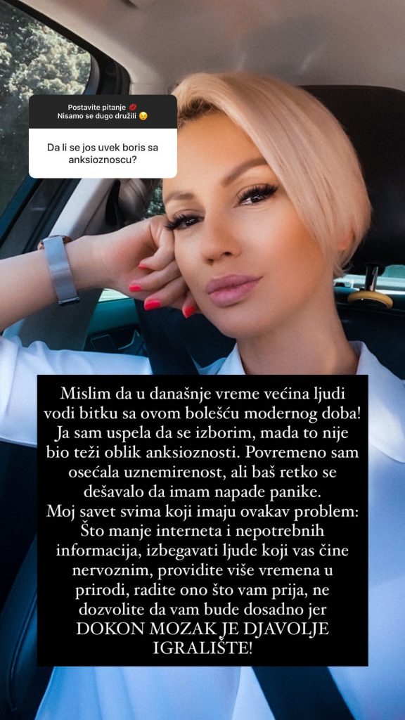 BOLEST MODERNOG DOBA: Ana Kokić iskreno o borbi sa anksioznošću! (FOTO) 1 InstaStories CD8rixCDxTL