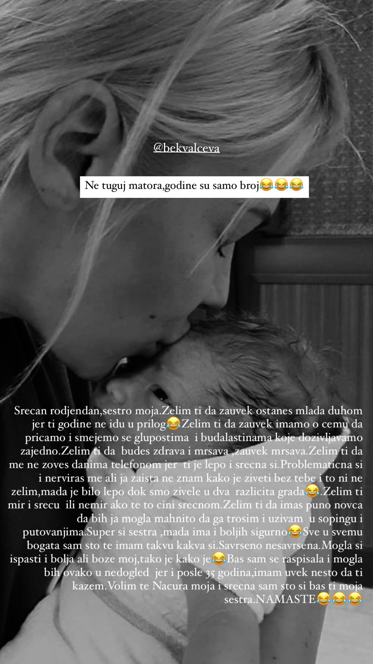 NE TUGUJ MATORA, GODINE SU SAMO BROJ: Kristina Bekvalac uputila Nataši emotivnu poruku uoči 40. rođendana (FOTO) 1 natasa