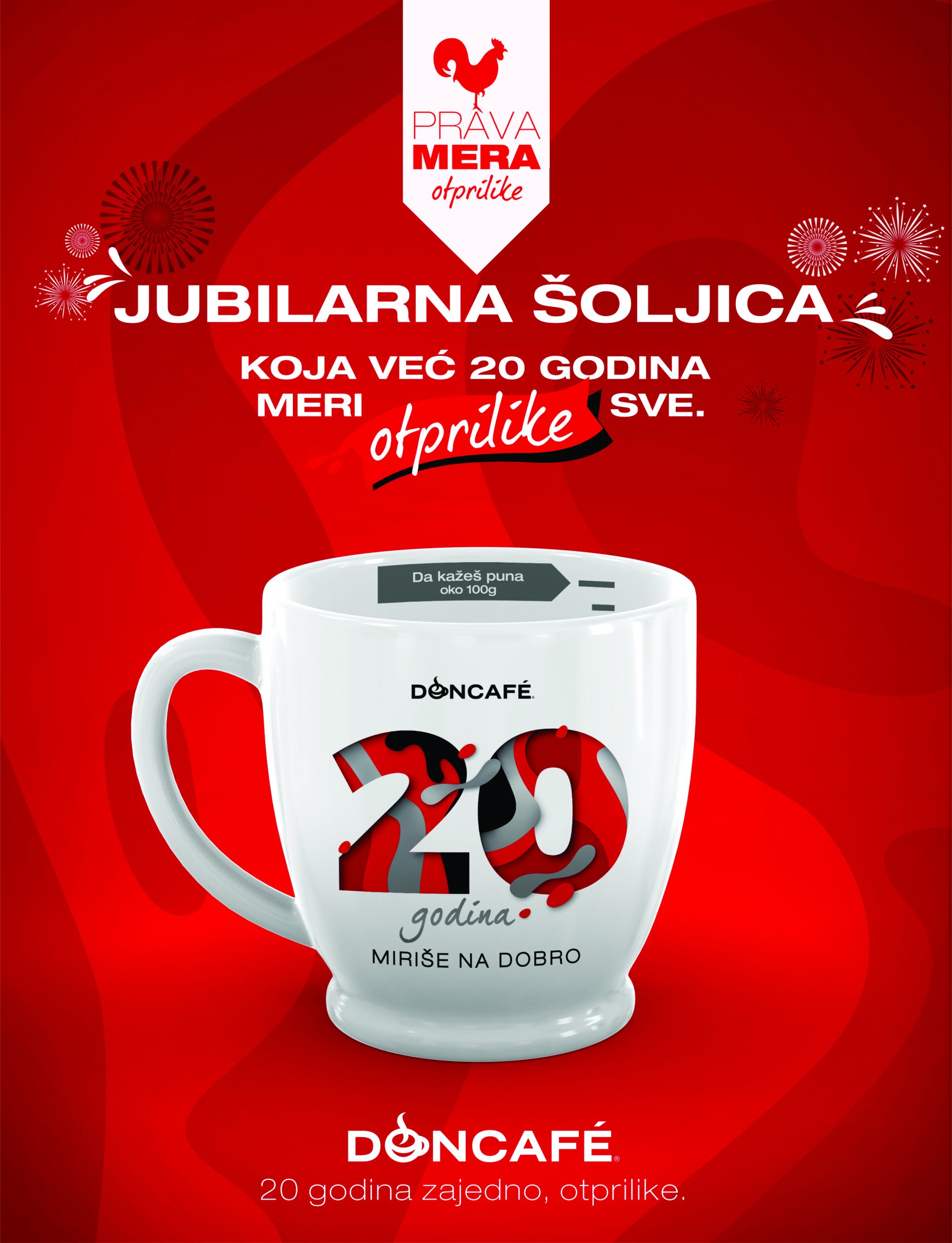 Doncafe jubilarna šoljica 20 poster scaled