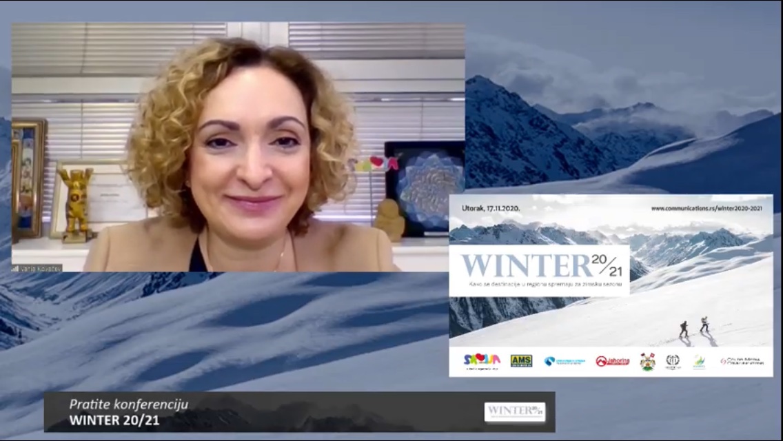 Tatjana Matić, ministarka trgovine, telekomunikacija i turizma Republike Srbije otvorila konferenciju "Zima2020/2021: Kako se destinacije u regionu spremaju za sezonu" 2 IMG e9acd7d74cbf91d8f69b0253400b37c7 V