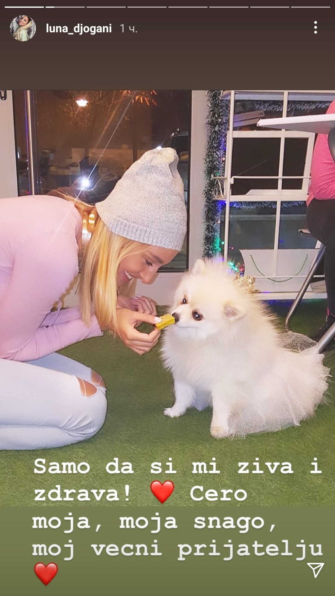 ČUVAŠ ME, ČUVAM TE: Luna Đogani proslavila 5. rođendan svog psa (FOTO) 2 Luna Djogani pas 2