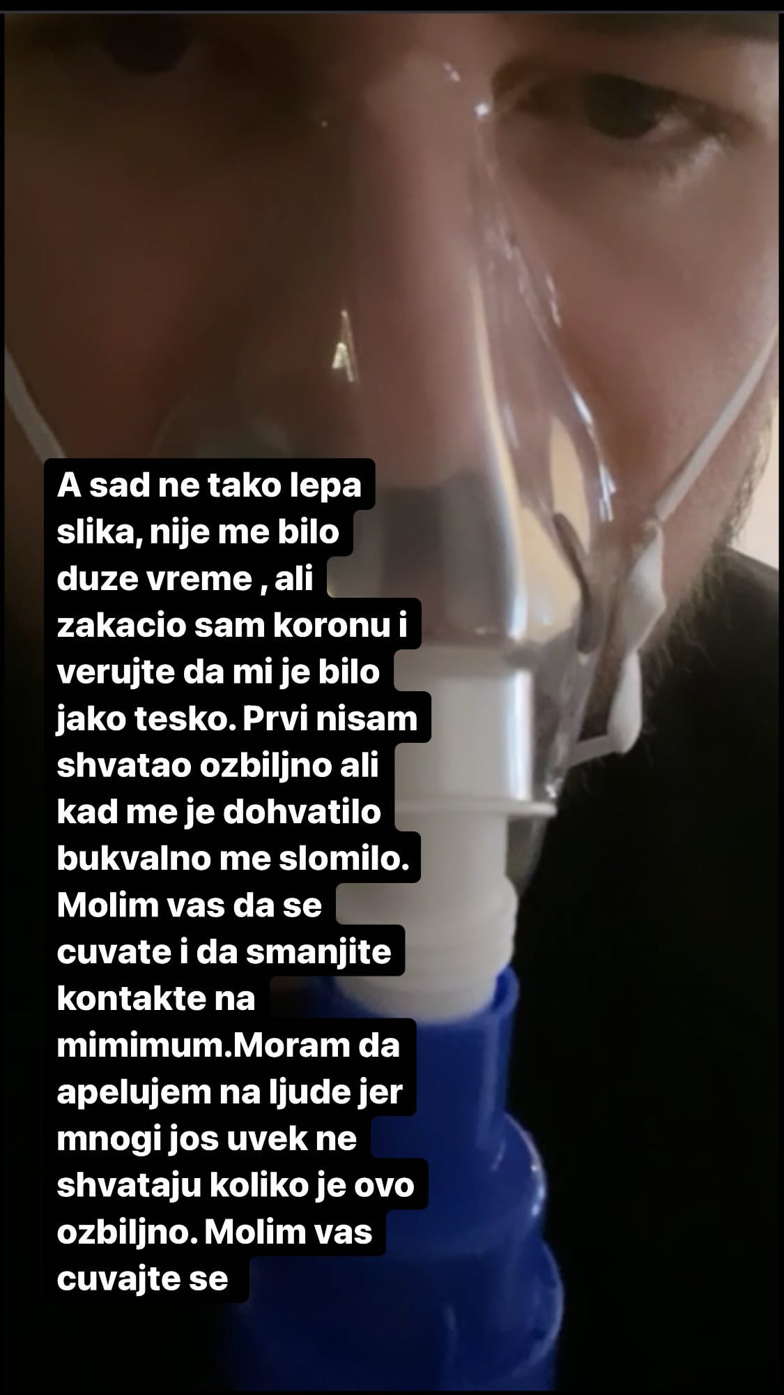 LJUDI JOŠ UVEK NE SHVATAJU KOLIKO JE OVO OZBILJNO: MC Stojan zaražen koronavirusom, oglasio se potresnom fotkom! 1 mc stojan