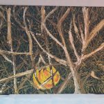 H.E.Hidajet Biščević Yellow RoseAcrylic Oil on wood