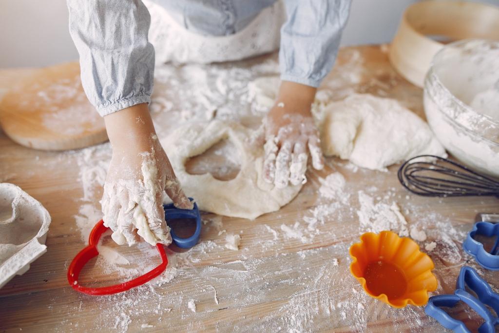 Freepik little girl white shef hat cook dough cookies