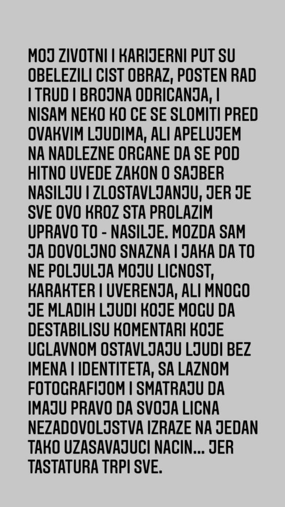 OVO ŠTO TRPIM JE NASILJE: Milica Pavlović na udaru negativnih komentara zbog spota u kojem se predstavila kao moderna Kosovka devojka! (FOTO) 2 InstaStories CLHWHeUrDlD