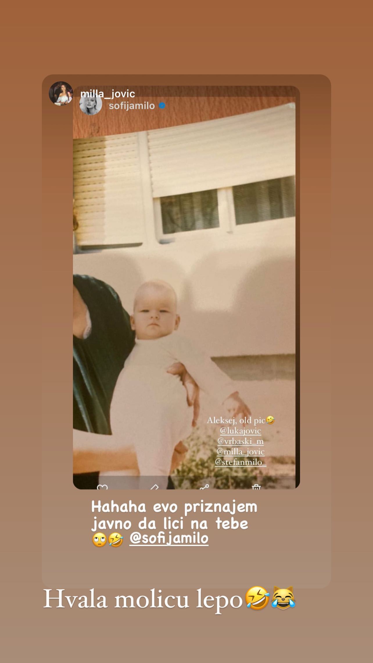 OTVORILA STARI PORODIČNI ALBUM: Sofija Milošević pokazala koliko sin Aleksej liči na nju i prisetila se bake i deke! (FOTO) 1 sofija milosevic