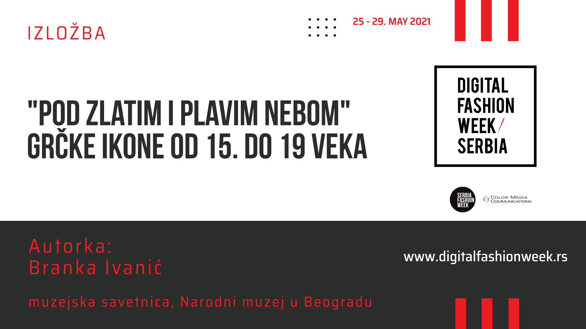 Fashion and Art 5 dana iz 5 muzeja i galerija – dan četvrti 1 Izlozba Pod zlatnim i plavim nebom