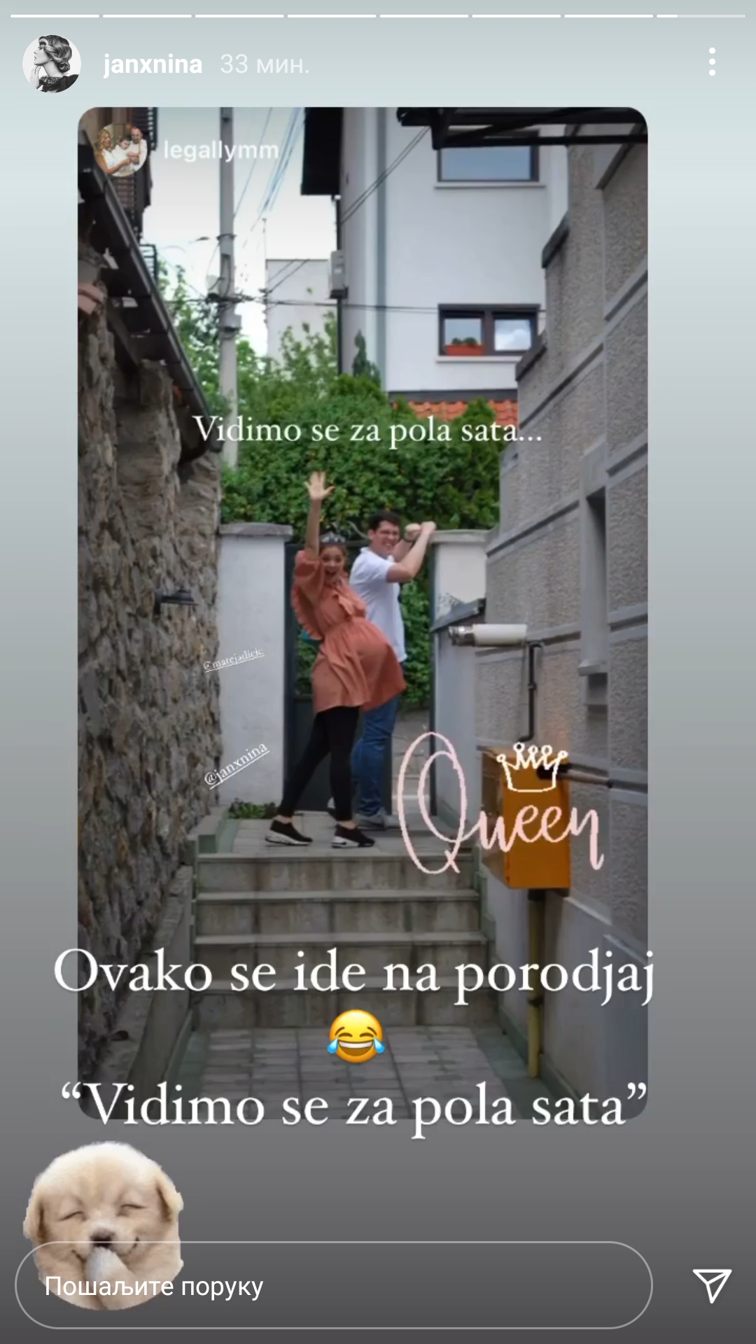 OVAKO SE IDE NA POROĐAJ: Nina Janković otkrila kako je izgledala nekoliko sati pred dolazak ćerke Ivanke na svet (FOTO) 2 Nina Janković 2