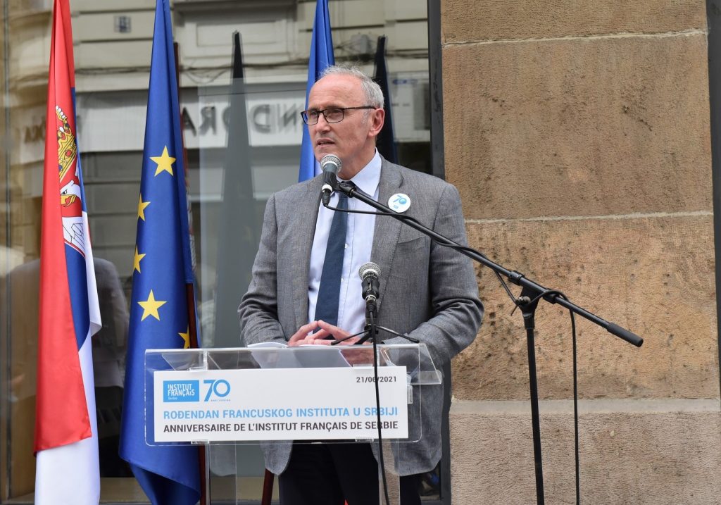 Obeležen 70. rođendan Francuskog instituta u Srbiji 2 Ambasador Žan Luj Falkoni foto Anđela Petrovski