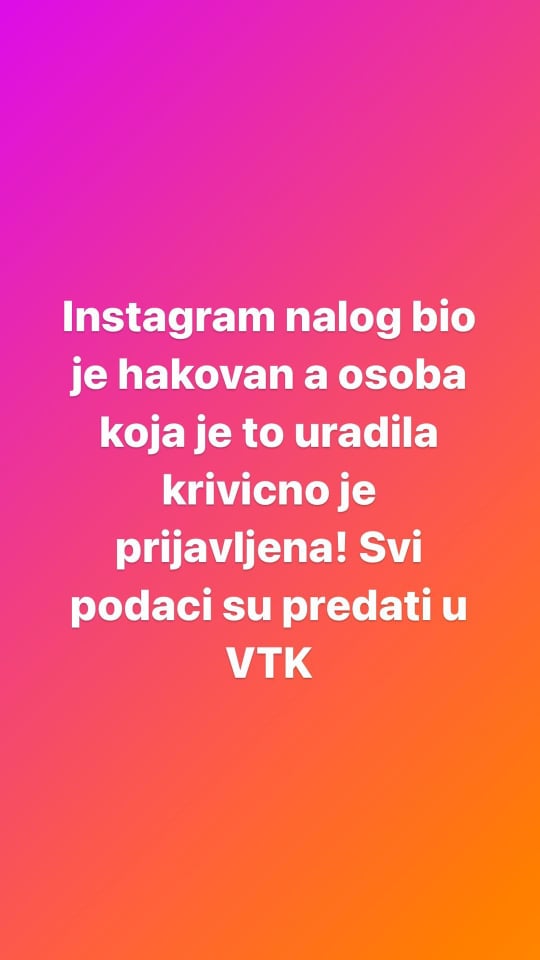 Miljana Kulić na meti hakera