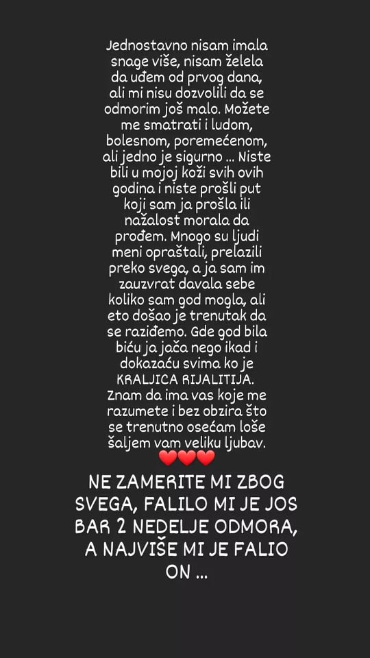 POKAZAĆU SVIMA KO JE KRALJICA RIJALITIJA: Miljana Kulić priznala da nije bila psihički spremna za "Zadrugu 5" i otkrila kad se vraća na male ekrane! (FOTO) 1 miljana kulic