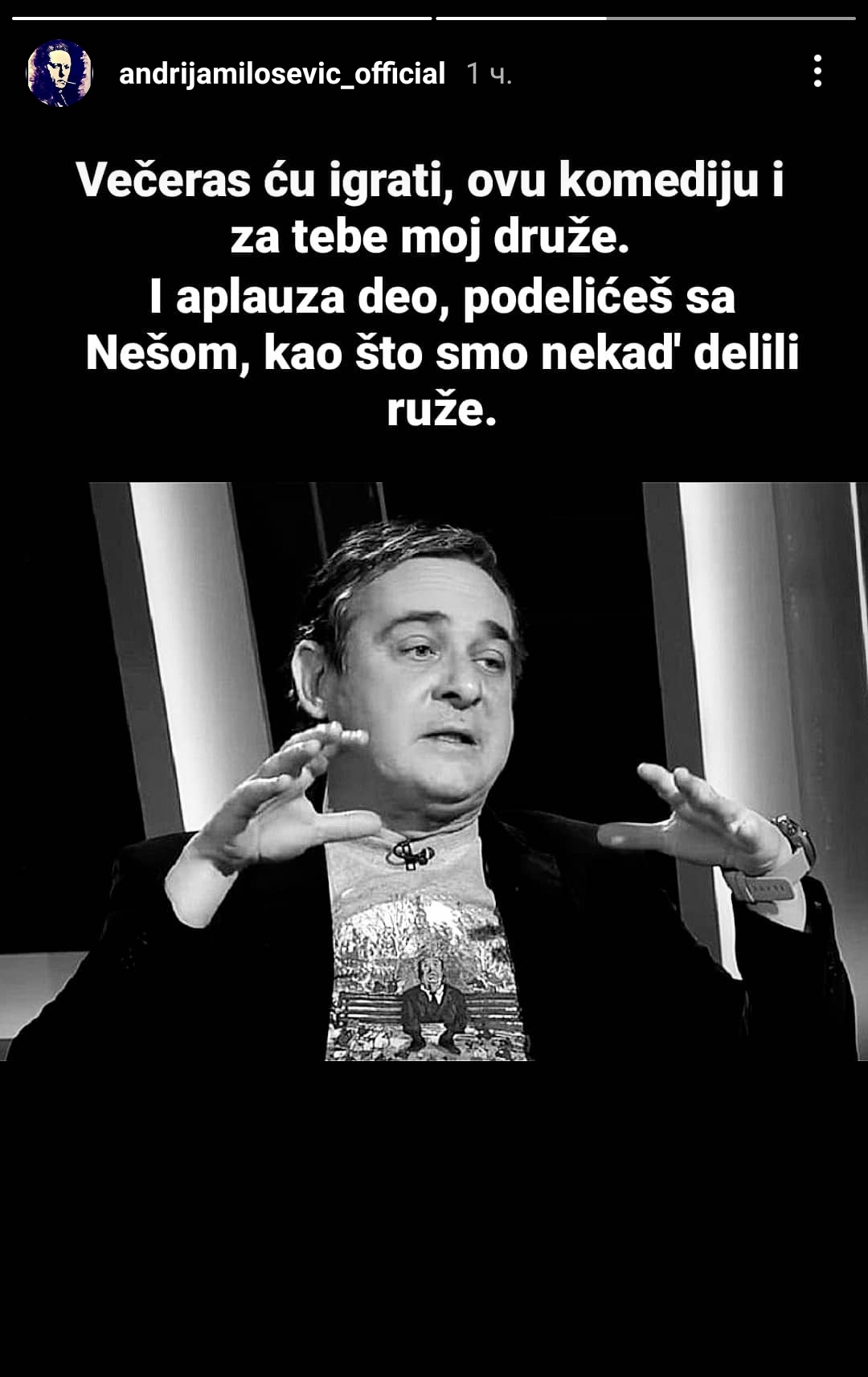 ZAŠTO TAKO BRZO, ŽIVČE? Poznati se potresnim porukama opraštaju od Marka Živića (FOTO) 1 Andrija Milosevic objava