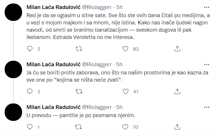 BORIĆU SE PROTIV ZABORAVA: Milan Laća Radulović oglasio se povodom spiska dužnika Marine Tucaković 1 milan radulovic