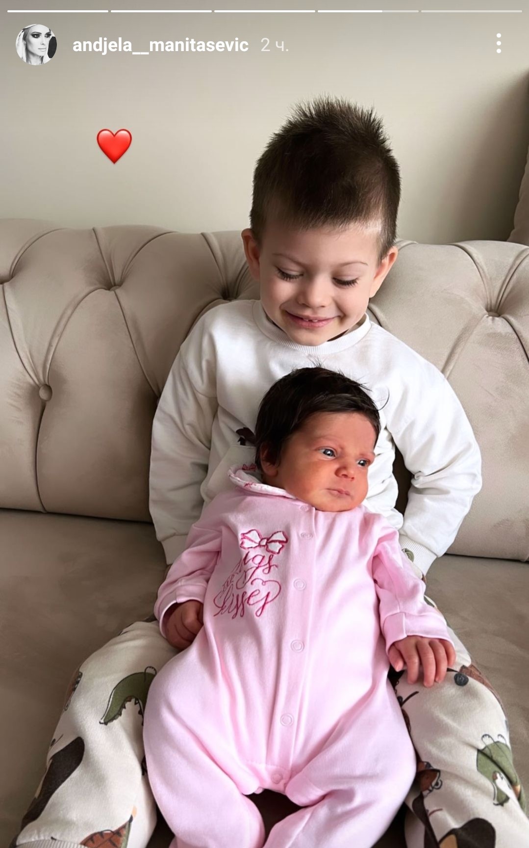 DAVID OBOŽAVA LOLU: Anđela Manitašević pokazala kako se druže njeni naslednici (FOTO) 1 Andjela Manitasevic objava 1