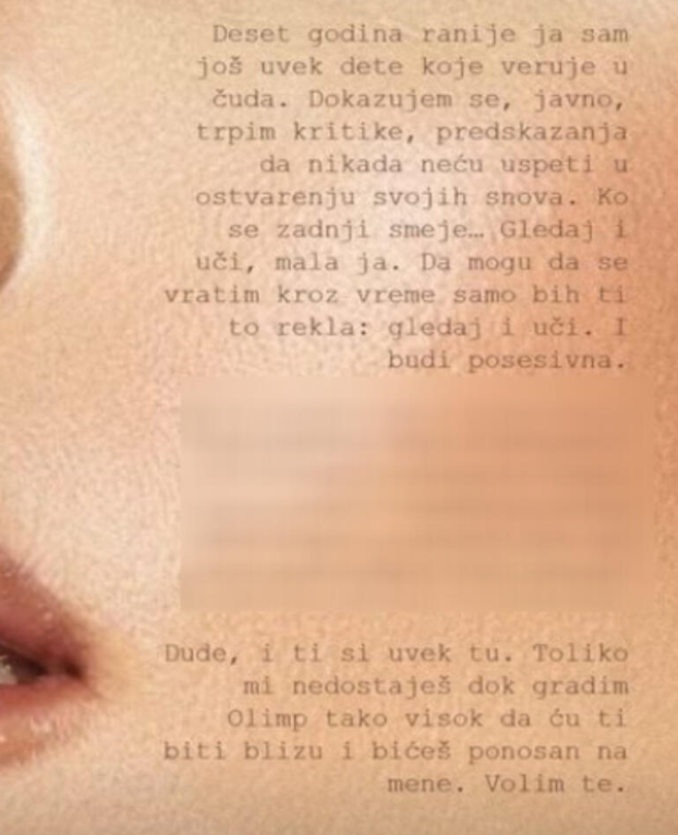 GRADIM "OLIMP" TOLIKO VISOK DA ĆU TI BITI BLIZU: Milica Pavlović uoči izlaska novog albuma posvetila dirljive reči pokojnom deki Vladimiru 1 milica pavlovic5