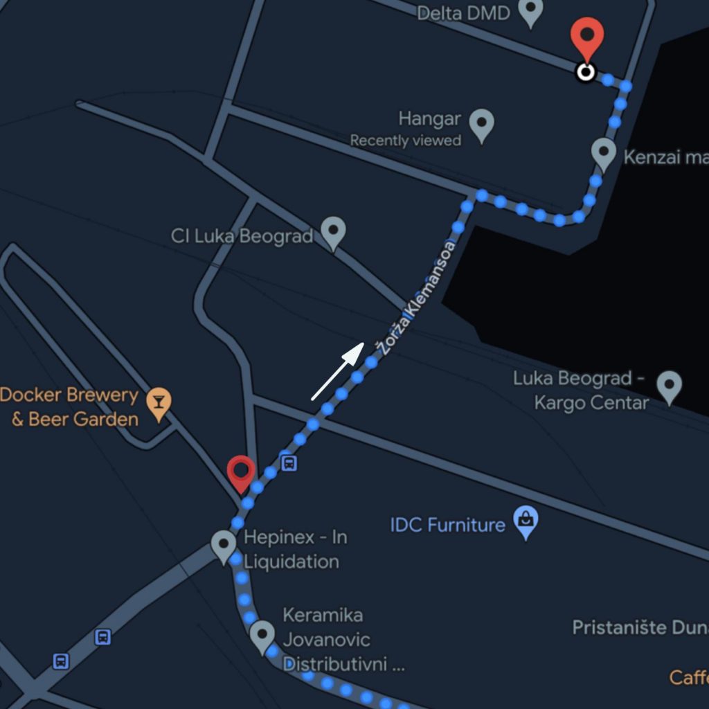 MAPA BRKOVI PRILAZ LOKACIJI