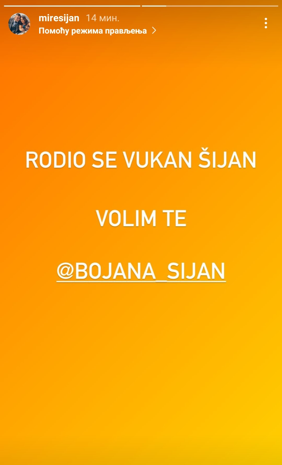 Mirko Sijan objava