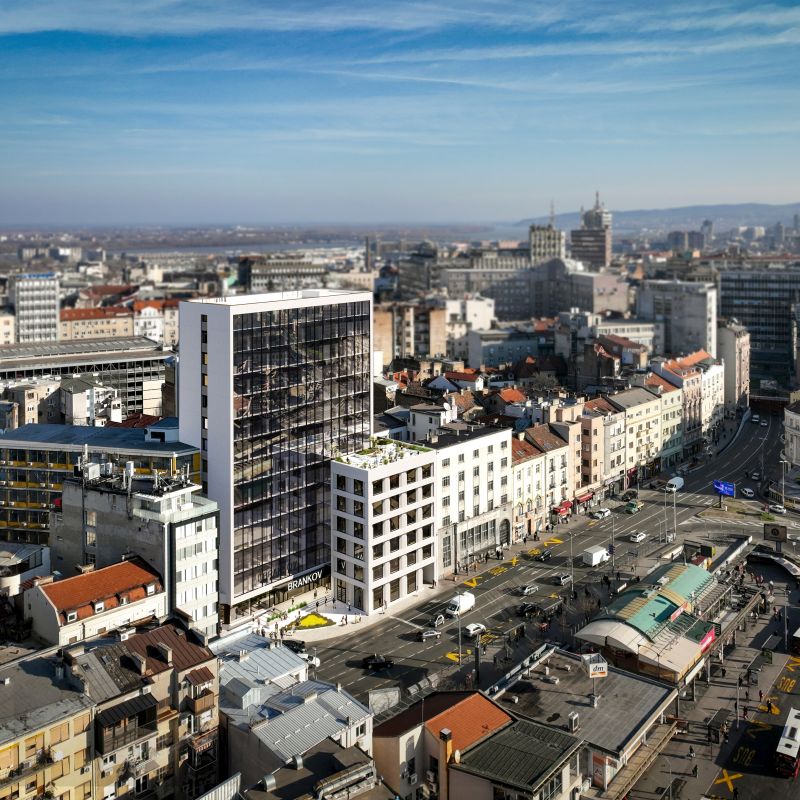 Nova poslovna zgrada i zelena oaza u centru grada - BRANKOV Business Center 1 BRANKOV Business Center 2