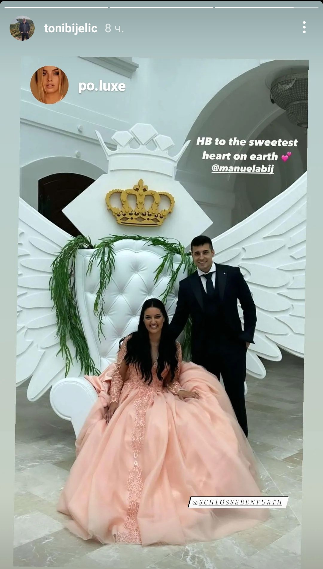 ŽURKA ZA PAMĆENJE: Dragana Mirković sa suprugom Tonijem Bijelićem upriličila glamurozno slavlje povodom 21. rođendana ćerke Manuele (FOTO) 2 Toni Bijelic objava