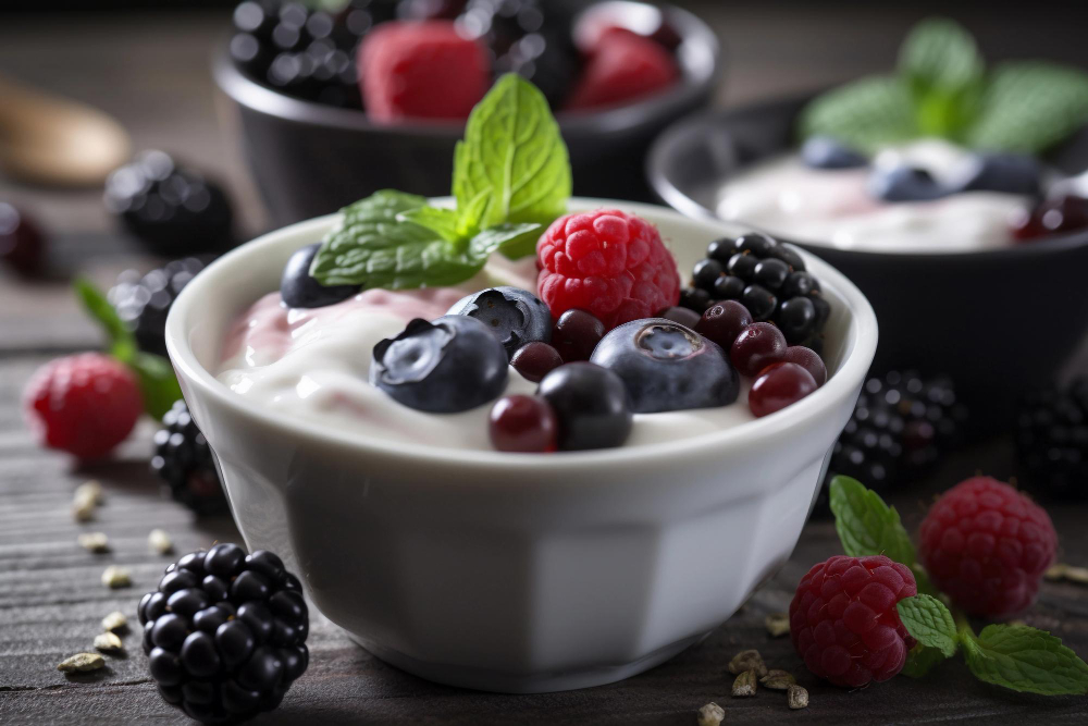 HRANA KAO LEK: Koje namirnice mogu da budu saveznik u borbi protiv glavobolje? 2 jogurt i bobicasto voce freepik.com