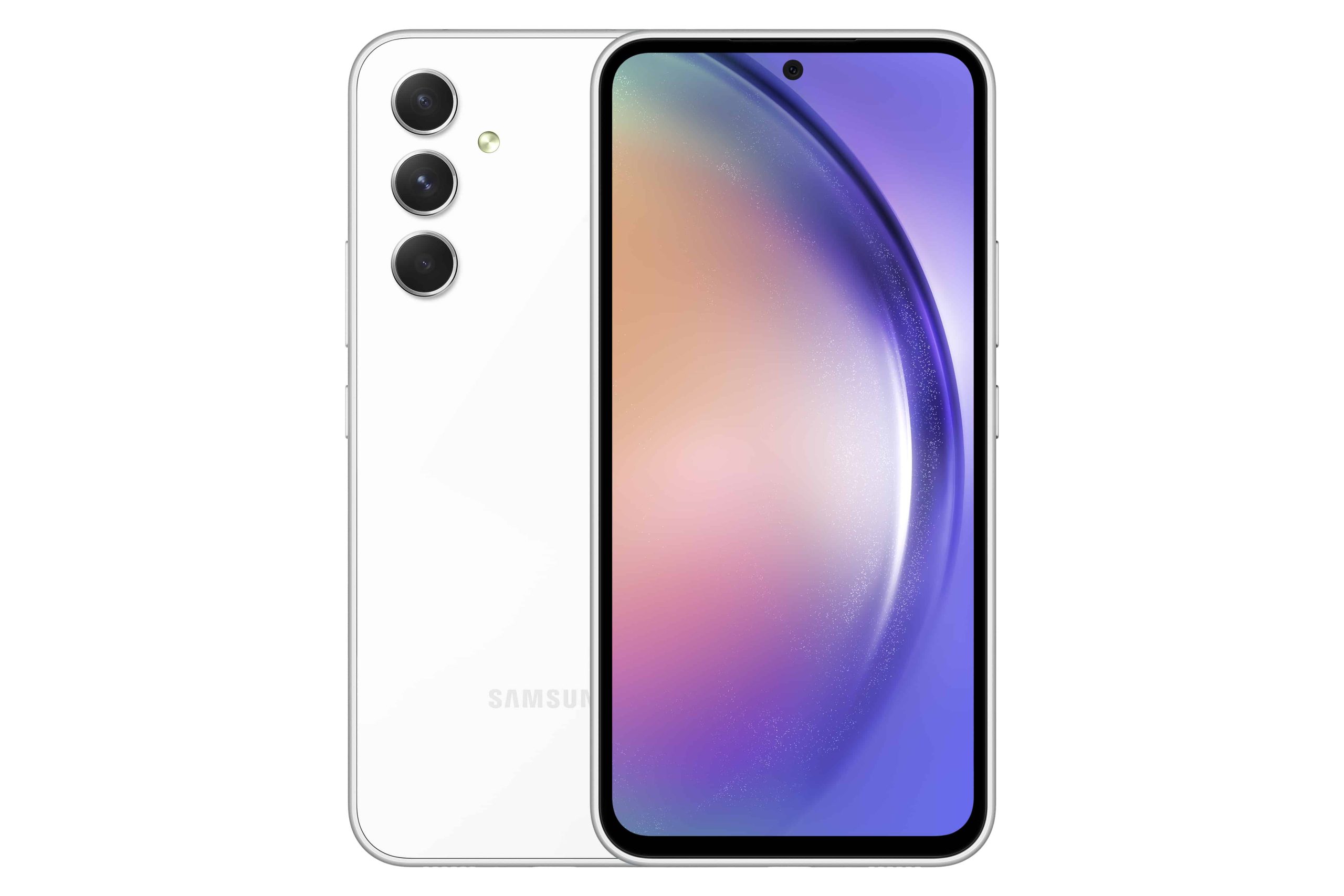 Galaxy A54 - telefon koji će ispratiti sve vaše aktivnosti na plaži 1 SM A546 Galaxy A54 5G Awesome White Front 1 scaled