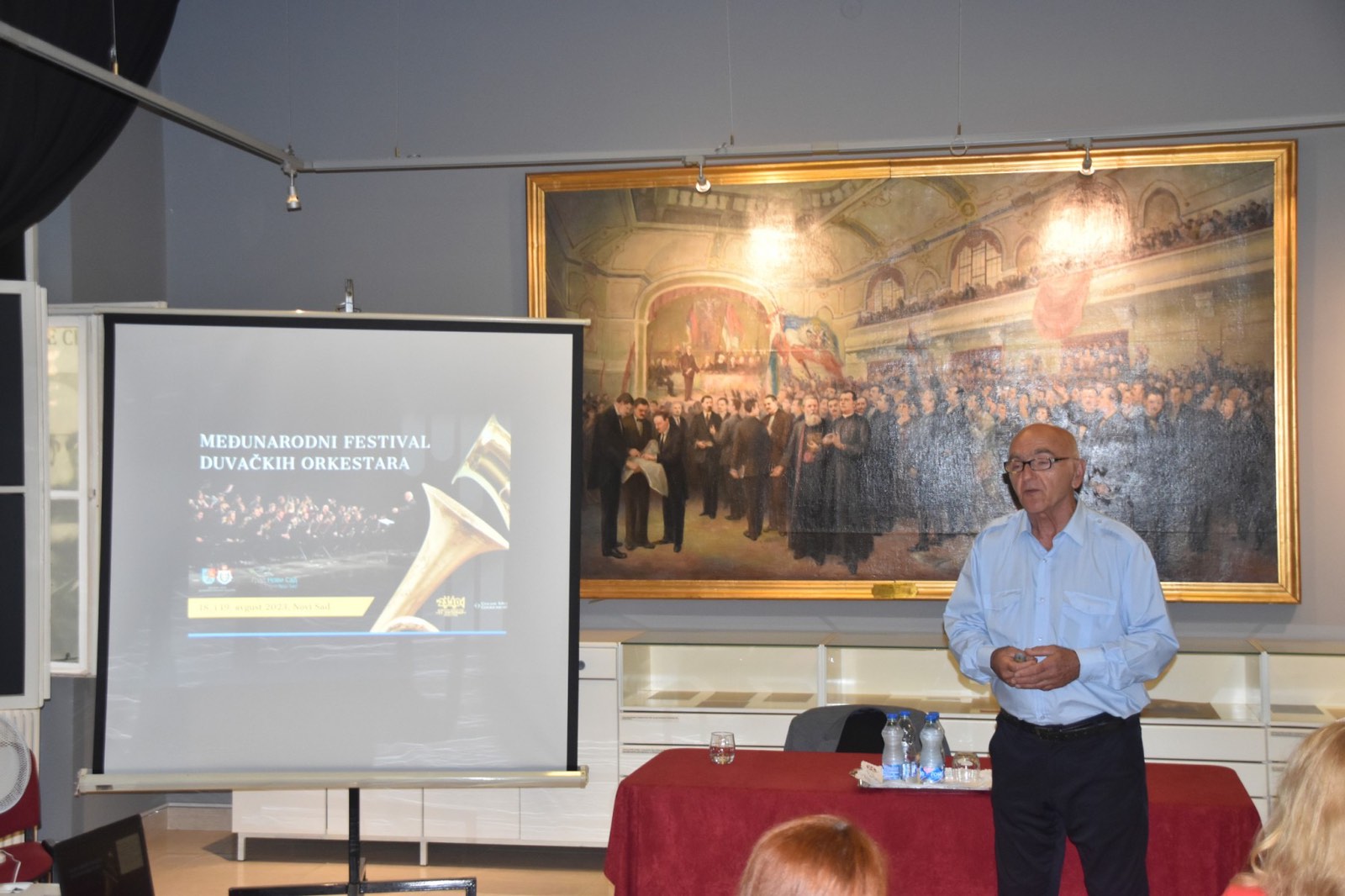 U amfiteatru Arhiva Vojvodine svečano otvoren prvi "Međunarodni festival duvačkih orkestara" 1 predavanje 2